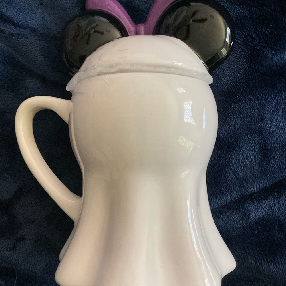 Ghost Minnie coffee mug with lid - Picture 3 of 4